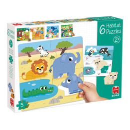 Dětské vzdělávací puzzle JUMBO 1110100762, 2 +