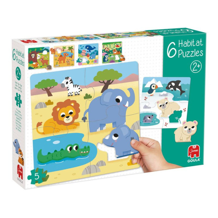 Dětské vzdělávací puzzle JUMBO 1110100762, 2 +