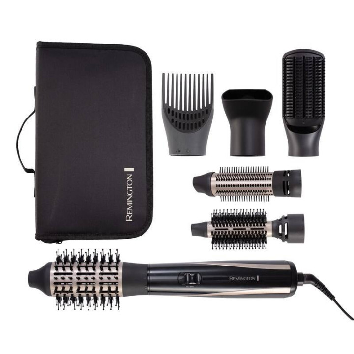 Kulmofén na vlasy REMINGTON Blow Dy & Style Caring AS7700, 1 200 W, černá