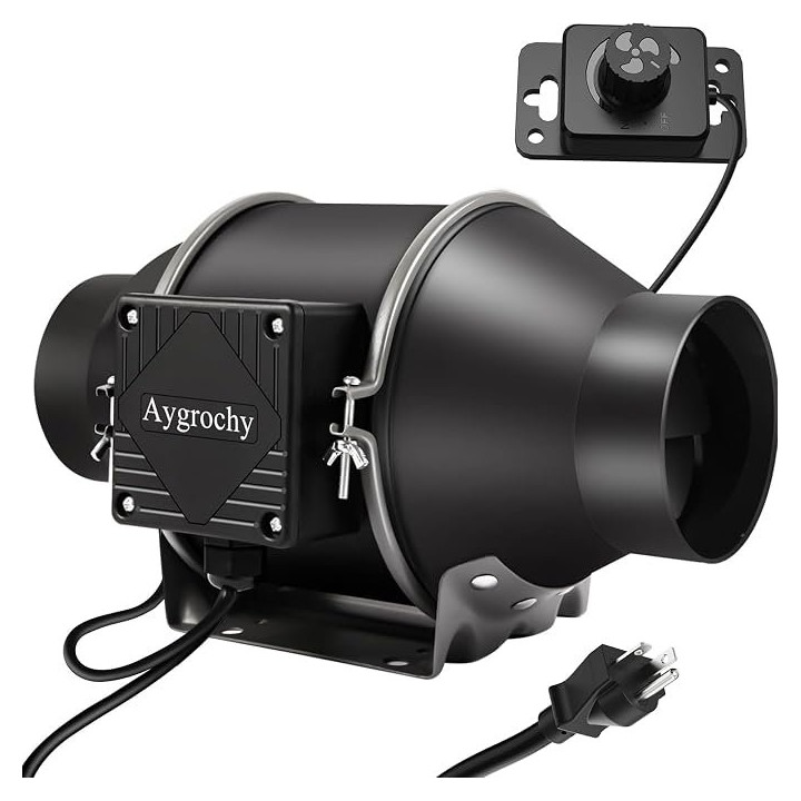 Odsávací ventilátor AYGROCHY FA100-P-S, 100 mm, 30 W, černá