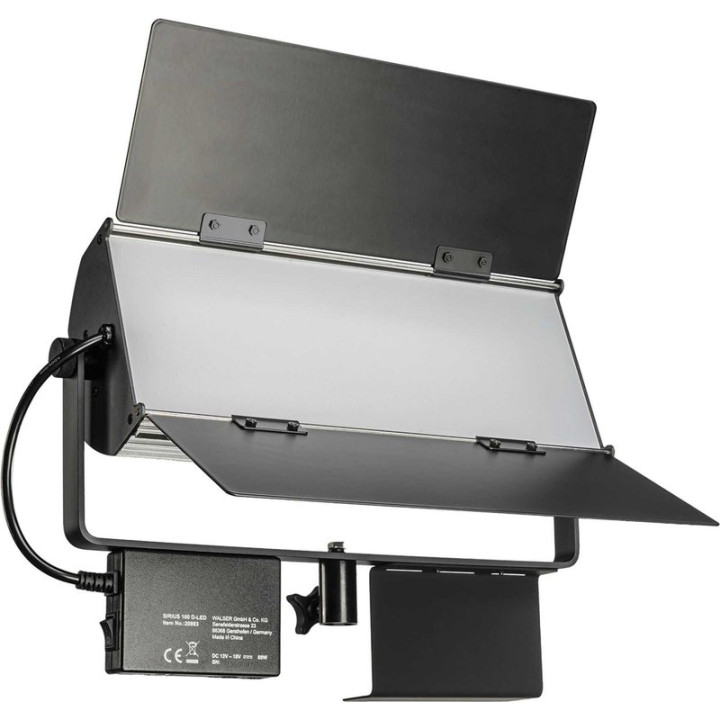 LED panelový reflektor WALIMEX PRO Sirius 160 B-LED (1020892), 60 W, černá