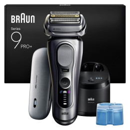 Pánský holicí strojek BRAUN Series 9 PRO+ 9677cce Wet & Dry, stříbrná