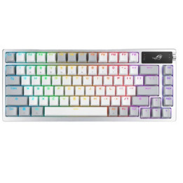 RGB bezdrátová herní klávesnice ASUS ROG Azoth M701, QWERTZ (německé rozložení), bílá
