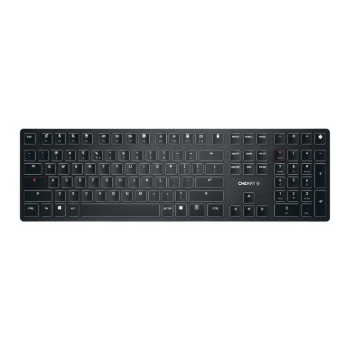 Bezdrátová klávesnice CHERRY KW X ULP G8U-27000LTBEU-2, QWERTY (US), černá