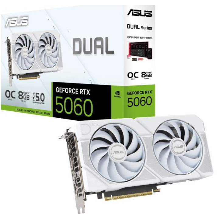 Grafická karta ASUS DUAL 5060 (RTX5060-08G-OC), 8 GB