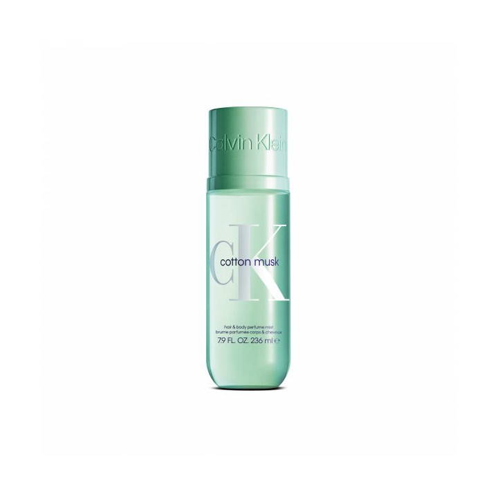 Parfémovaná mlha na tělo a vlasy pro ženy CALVIN KLEIN Cotton musk, 236 ml