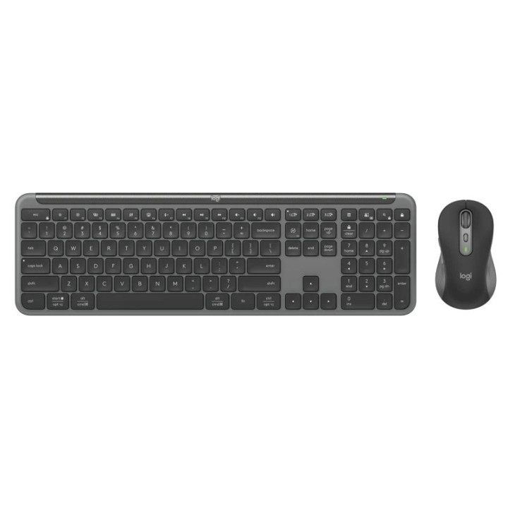 Bezdrátová klávesnice a myš LOGITECH Slim Combo MK950, AZERTY(francouzské rozložení),černá