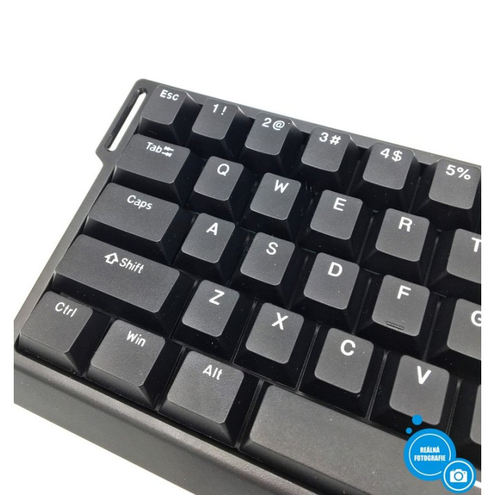RGB drátová herní klávesnice FGG Madlions MAD 60 HE, QWERTY, černá
