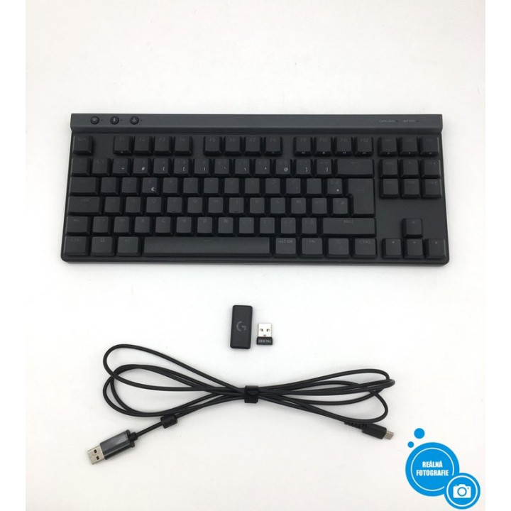 RGB herní klávesnice LOGITECH G515 TKL, AZERTY (francouzské rozložení), černá