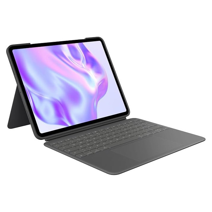 Ochranné pouzdro s klávesnicí LOGITECH Combo Touch (920-012663), 13", AZERTY, šedá