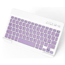 Bluetooth klávesnice NEWCOO , fialová, AZERTY (francouzské rozložení)