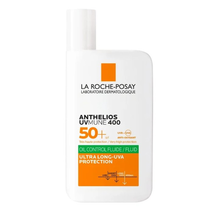 Ochranný fluidní krém LA ROCHE-POSAY UVmune 400 Oil Control Fluid SPF50+, 50 ml