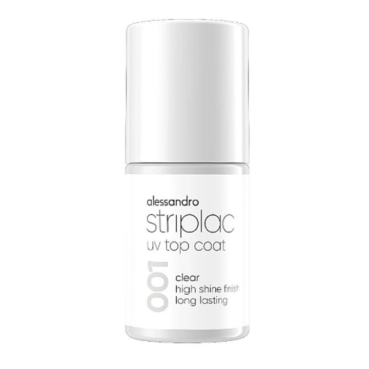 Vrchní lak na nehty ALESSANDRO Striplac UV Top Coat 001, 6,5 ml