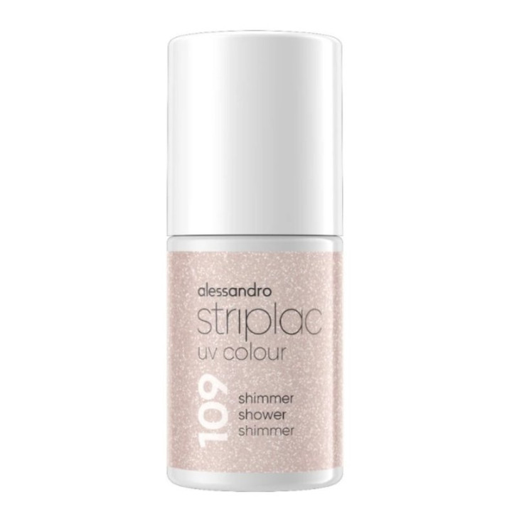 UV lak na nehty ALESSANDRO Striplac, odstín 109 shimmer shower shimmer, 6,5 ml
