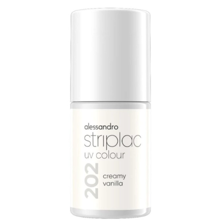 Laky na nehty ALESSANDRO Striplac, odstín 202 Creamy Vanilla 6,5 ml