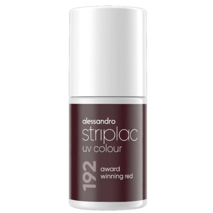 UV lak na nehty ALESSANDRO Striplac, odstín192 Award Winning Red, 6,5 ml