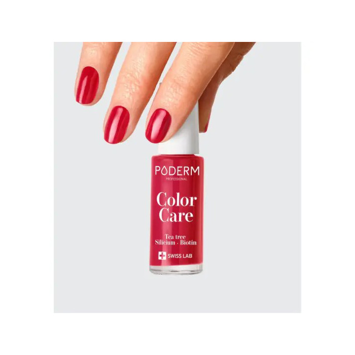 Lak na nehty PODERM PROFESSIONAL Color Care, odstín Rouge rose, 8 ml