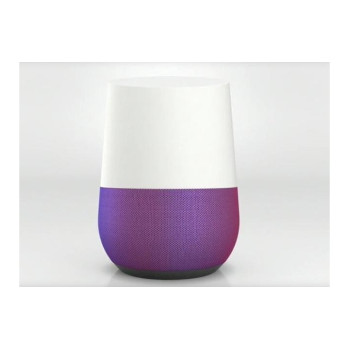 Základna z barevné tkaniny pro Google Home, fialová