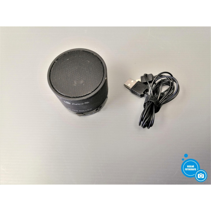 Přenosný Bluetooth mini reproduktor NGS Black Roller, 520mAh - černá