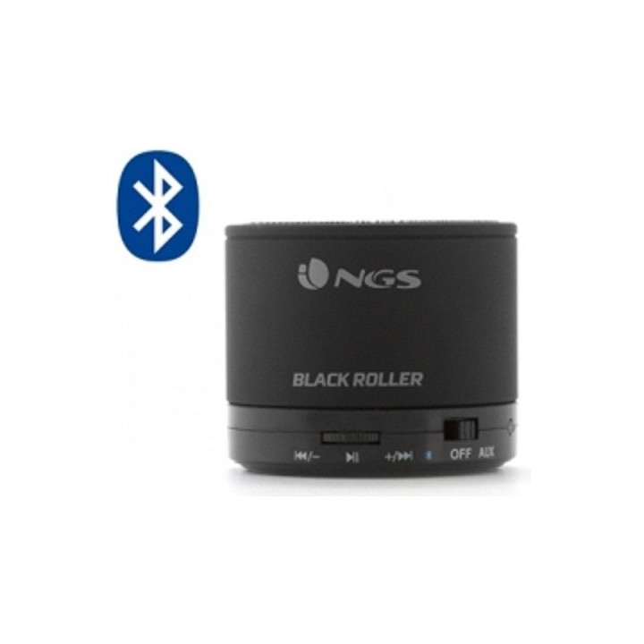 Přenosný Bluetooth mini reproduktor NGS Black Roller, 520mAh - černá