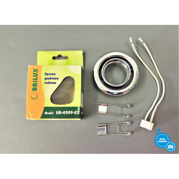 Pohyblivé bodové svítidlo Brilux HR-4909-02, 35W - stříbrná