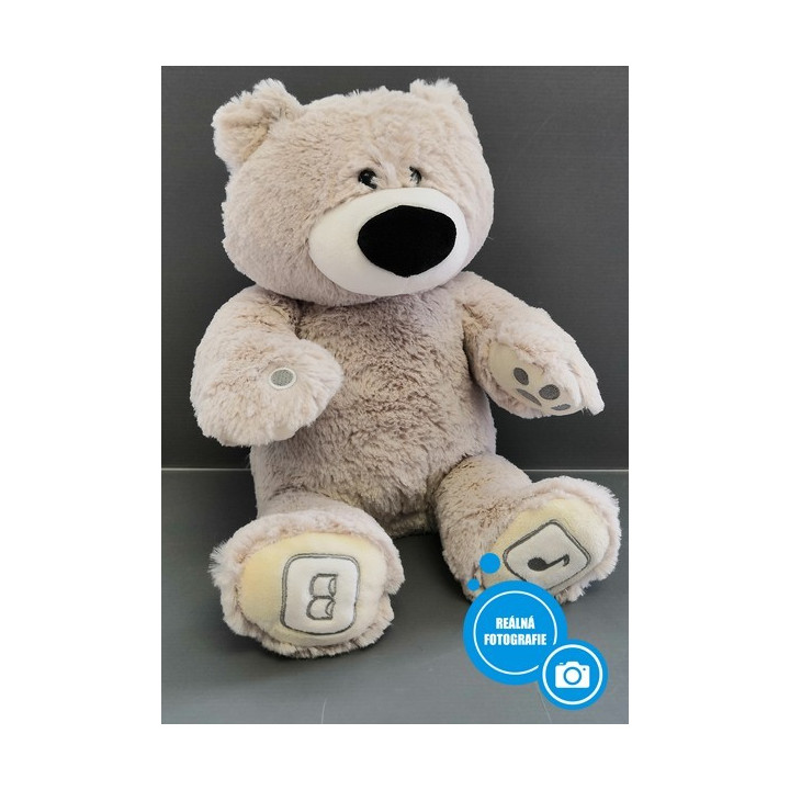 Plyšový medvídek Teddy - TM Toys, šedá