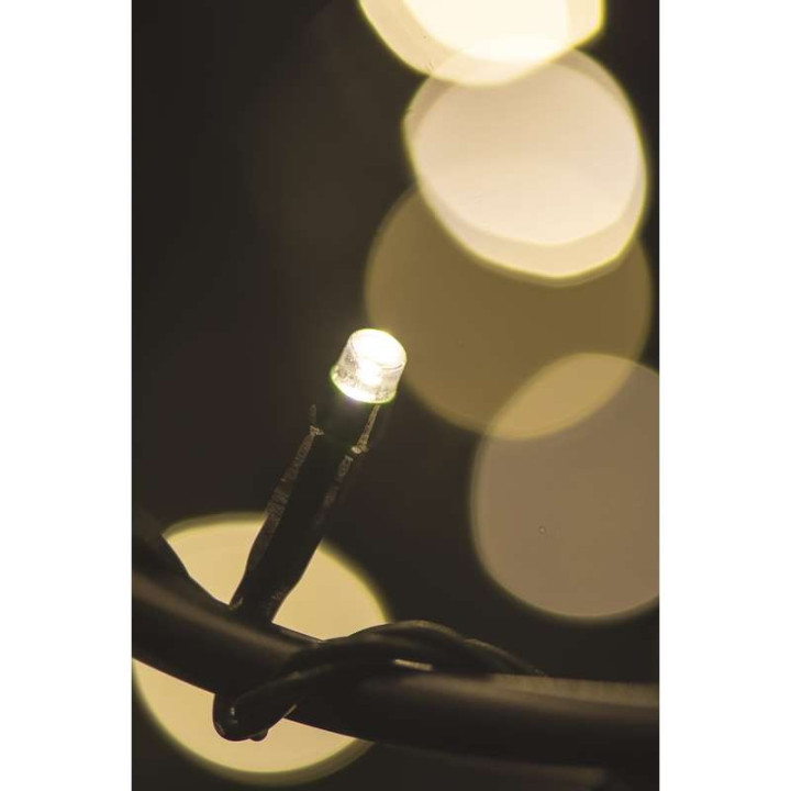 Vánoční venkovní LED závěs s časovačem EMOS ZY2058, 120 LED, teplá bílá