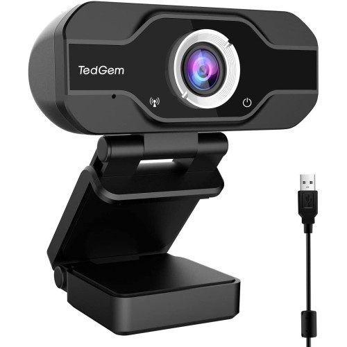 Webkamera TedGem CE0248 - 01, Full HD 1080p, černá