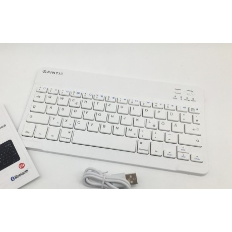 Bezdrátová bluetooth mini klávesnice Fintie HB033 - bílá