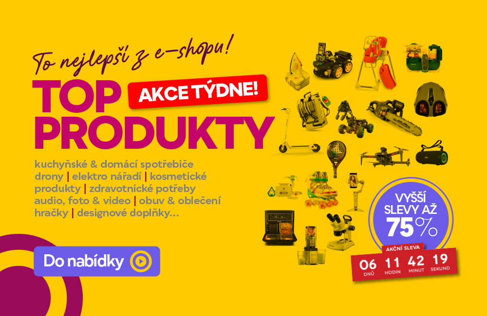 Nejstore.cz * AKCE TÝDNE: kategorie TOP PRODUKTY s vyššími slevami až 75 %!