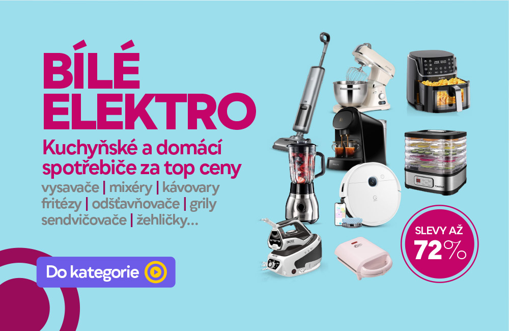 BÍLÁ ELEKTRONIKA se slevami 72 %!